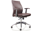 Leather Medium Back Chair