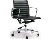 Leather Medium Back Chair